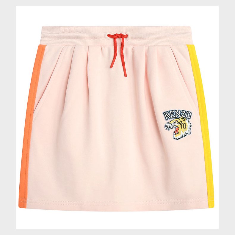 Kenzo Sweatnederdel - Veiled Pink m. Orange/Gul