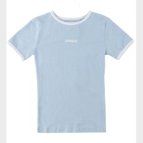 Hound T-shirt - Lysebl m. Hvid