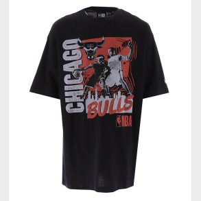New Era T-Shirt - NBA Player Graphic - Chicago Bulls - Sort