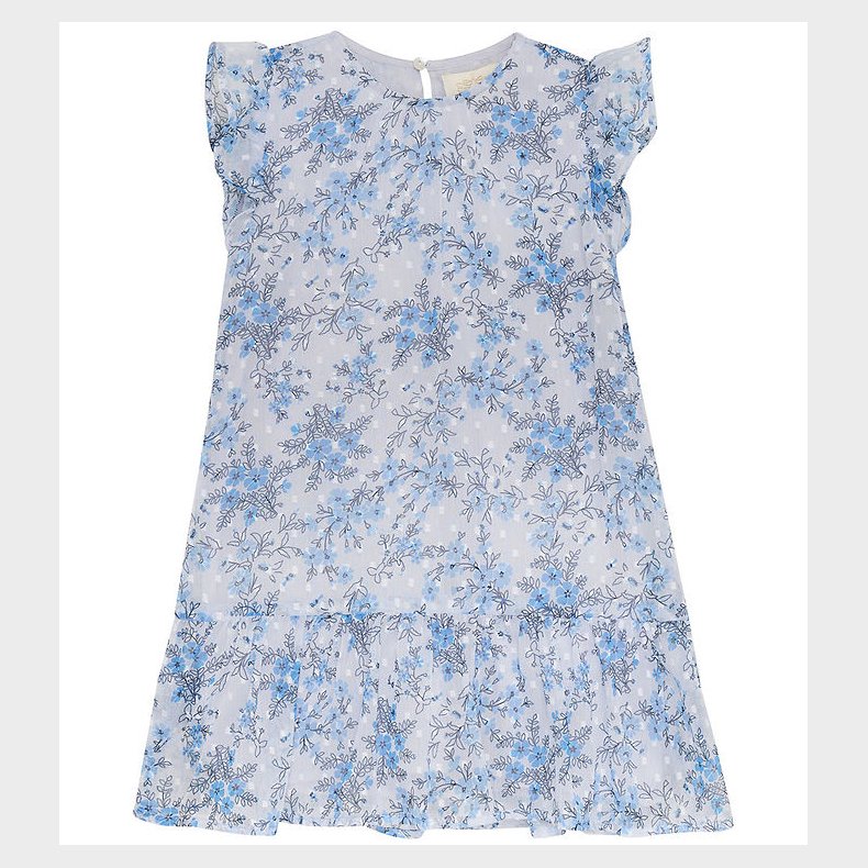 Creamie Kjole - Flower Dobby - Xenon Blue