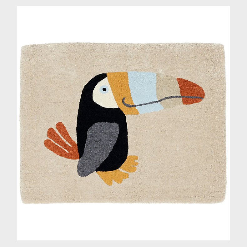 OYOY Gulvtppe - 90x70 cm - Tukan