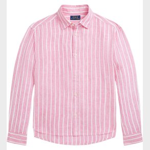 Polo Ralph Lauren Skjorte - Lismore - Hr - Pink/Hvidstribet