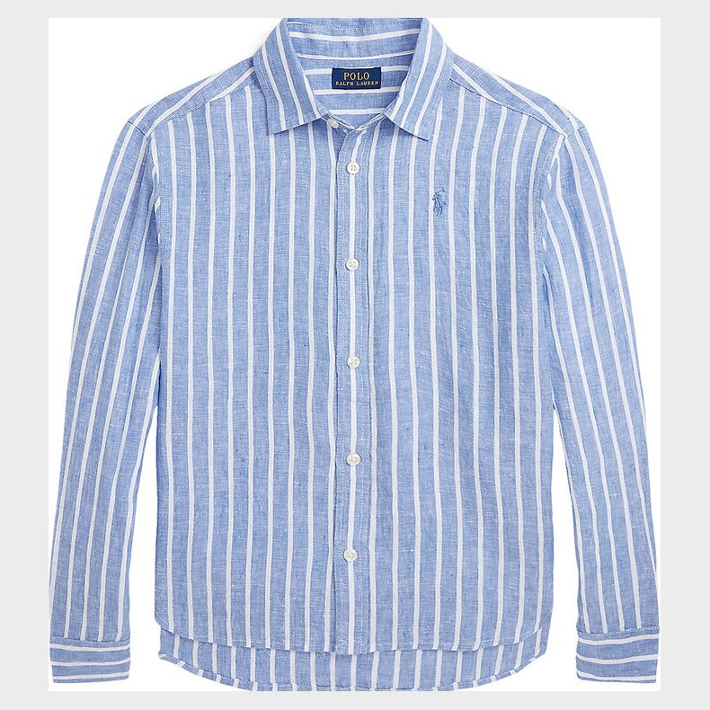 Polo Ralph Lauren Skjorte - Lismore - H�r - Bl�/Hvidstribet