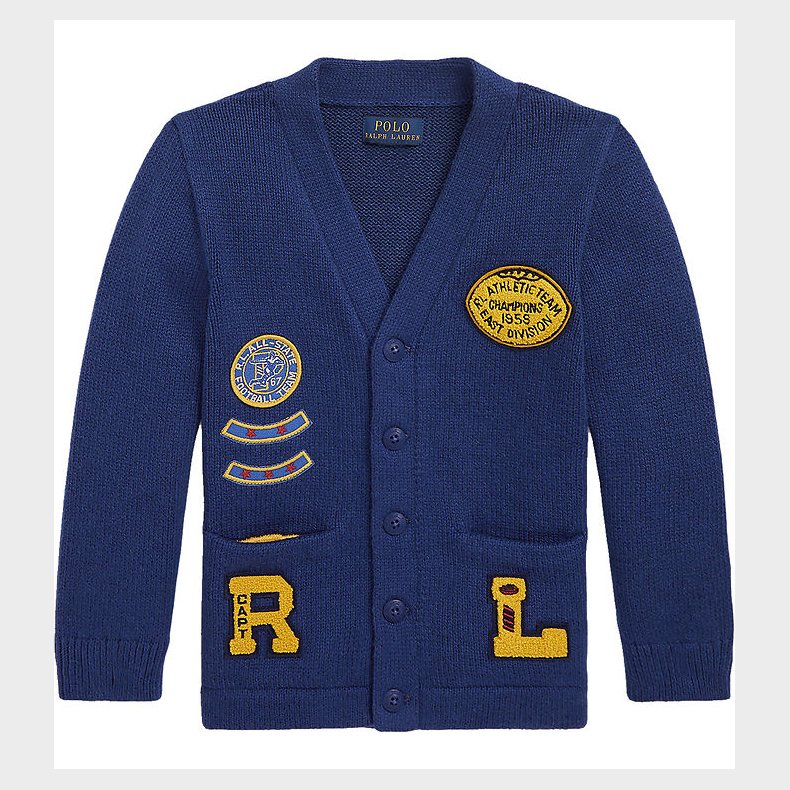 Polo Ralph Lauren Cardigan - Strik - Royal Combo
