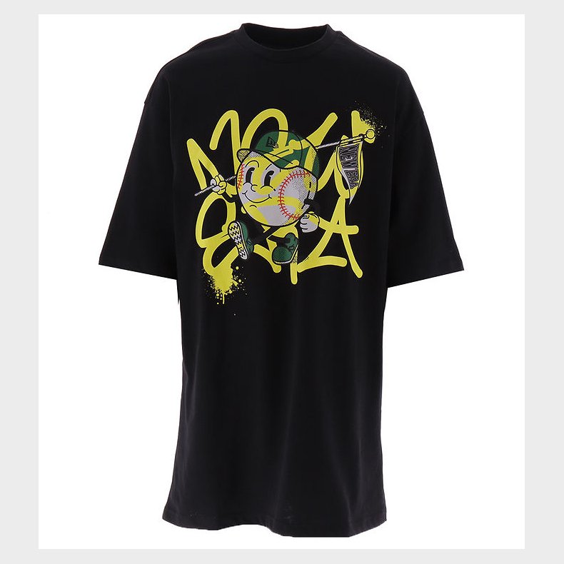 New Era T-Shirt - NE Spray Graphc - Sort
