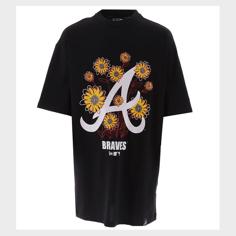New Era T-Shirt - Floral - Sort