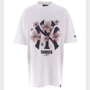 New Era T-Shirt - Floral - Hvid