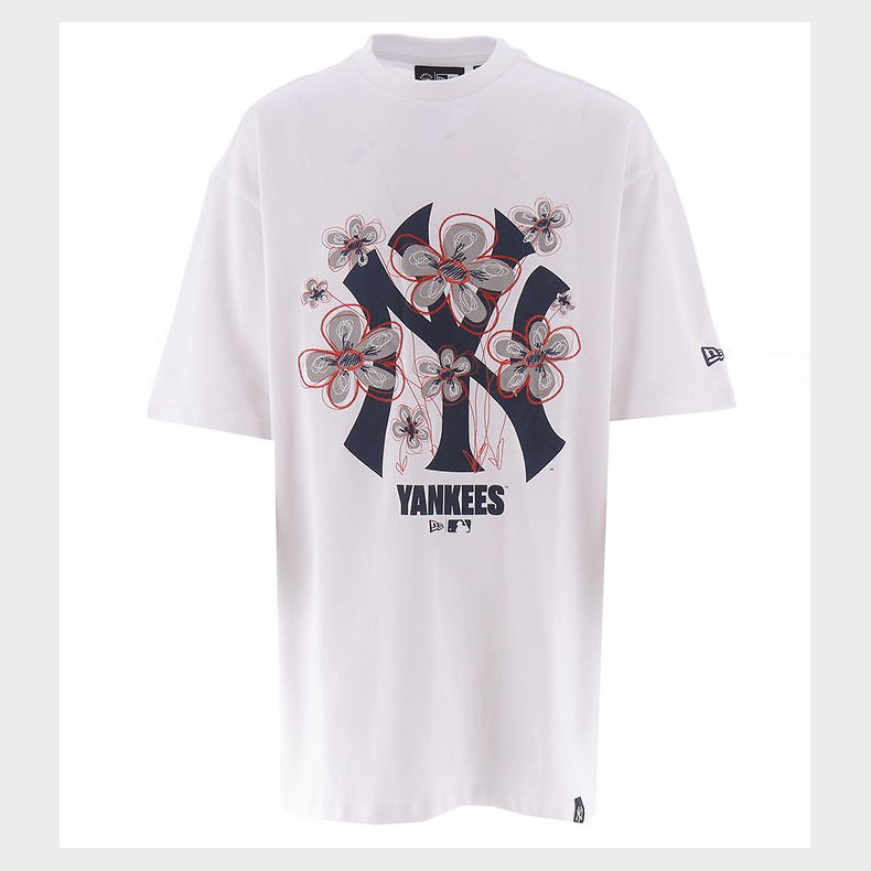 New Era T-Shirt - Floral - Hvid