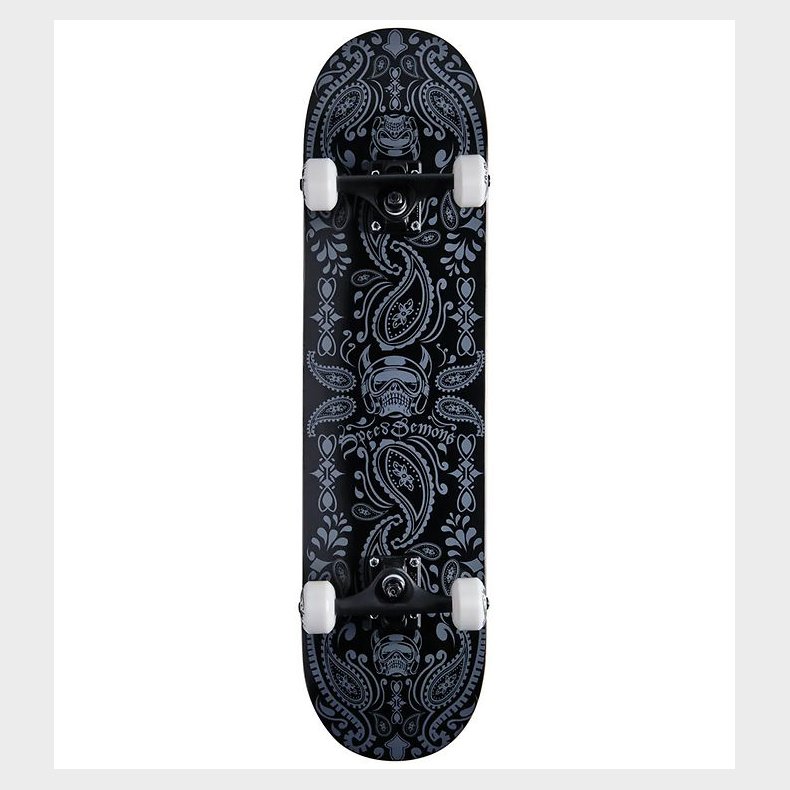 Speed Demons Skateboard - 8" - Bandana Komplet - Sort/Slv