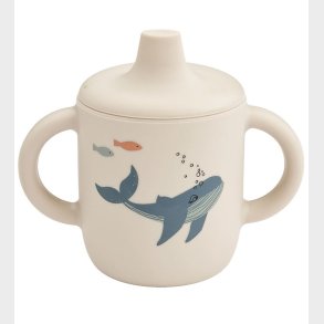 Liewood Kop m. Tud - Neil Sippy Cup - Silikone - Sea Creature/Sa