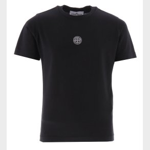 Stone Island T-shirt - Sort m. Hvid