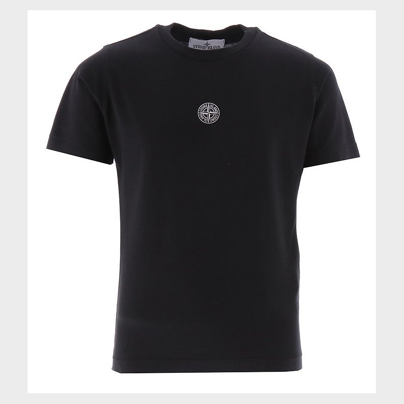Stone Island T-shirt - Sort m. Hvid
