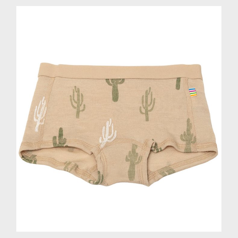 Joha Hipsters - Uld/Silke - Beige m. Kaktus