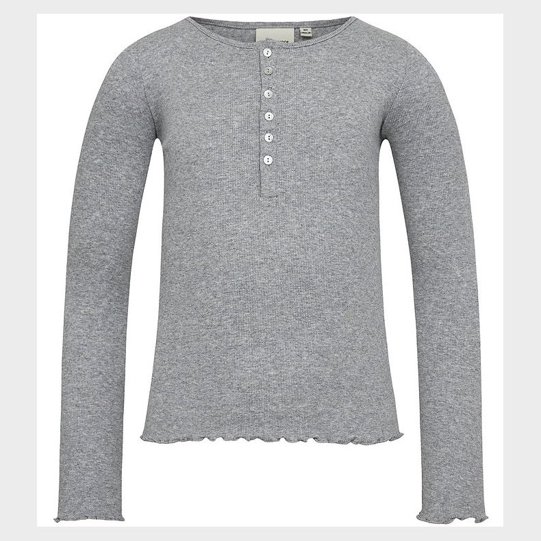 Sofie Schnoor Bluse - Rib - Grey Melange
