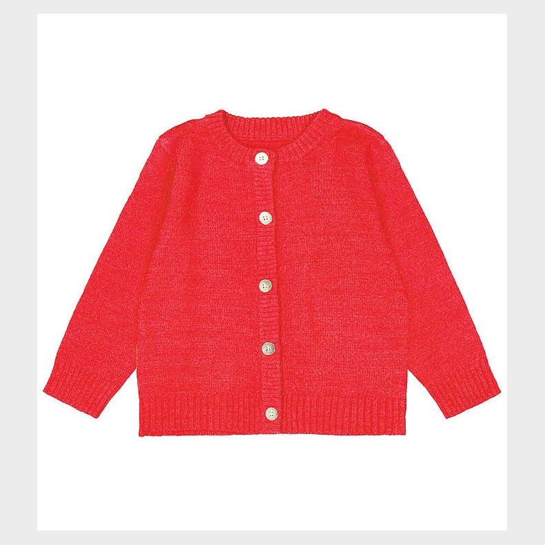 The New Siblings Cardigan - Strik - TnsKeve - Geranium m. Glimme