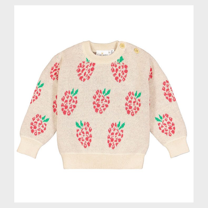 The New Siblings Bluse - Strik - TnsJea - White Swan