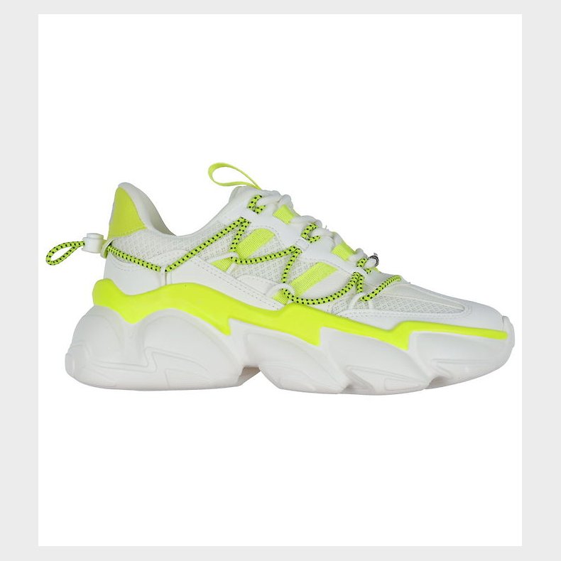 Steve Madden Sko - Spectator - Hvid/Neon Yellow