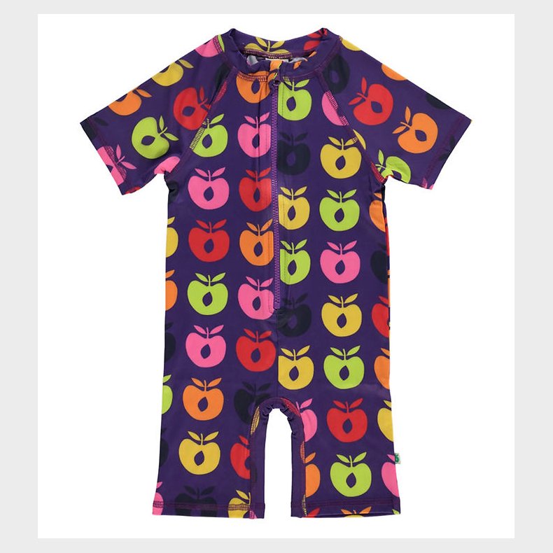 Smfolk Badeheldragt - UV50+ - Purple Heart m. Retro bler