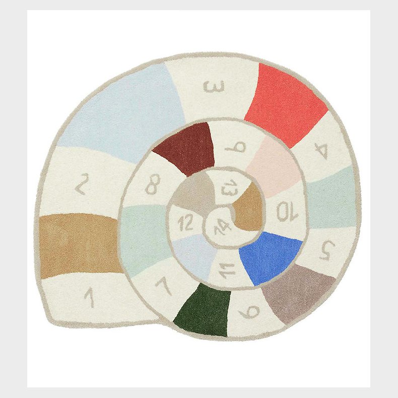 OYOY Gulvtppe - Nautilus - 112x100 cm - Multi