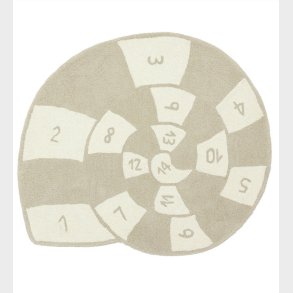 OYOY Hinketppe - Nautilus - 112x100 cm - Clay/Off White