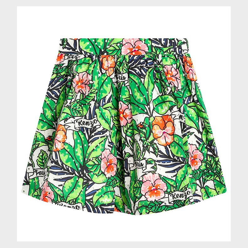 Kenzo Nederdel - Mint Green m. Blomster/Hulmnster