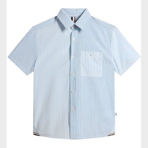 BOSS Skjorte - Hvid/Lyseblstribet m. Navy