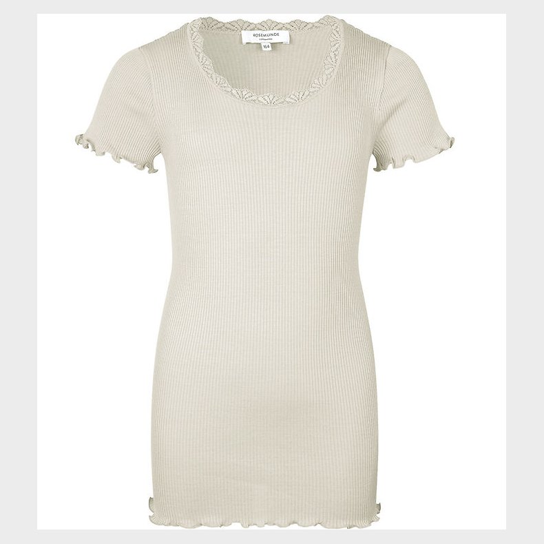 Rosemunde T-shirt - Silke/Bomuld - Noos - New White