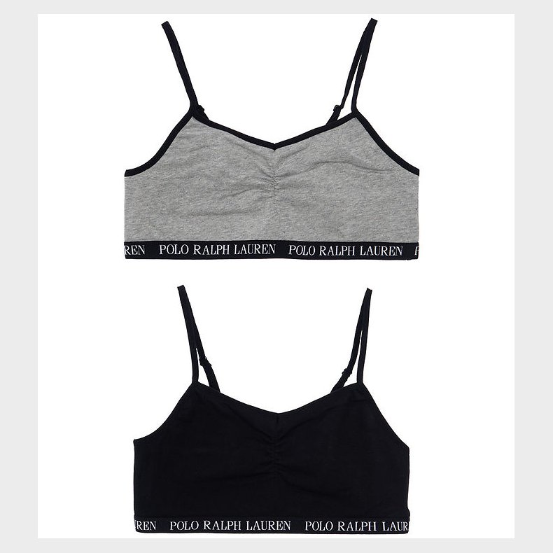 Polo Ralph Lauren Toppe - 2 pak - Sort/Gr�meleret