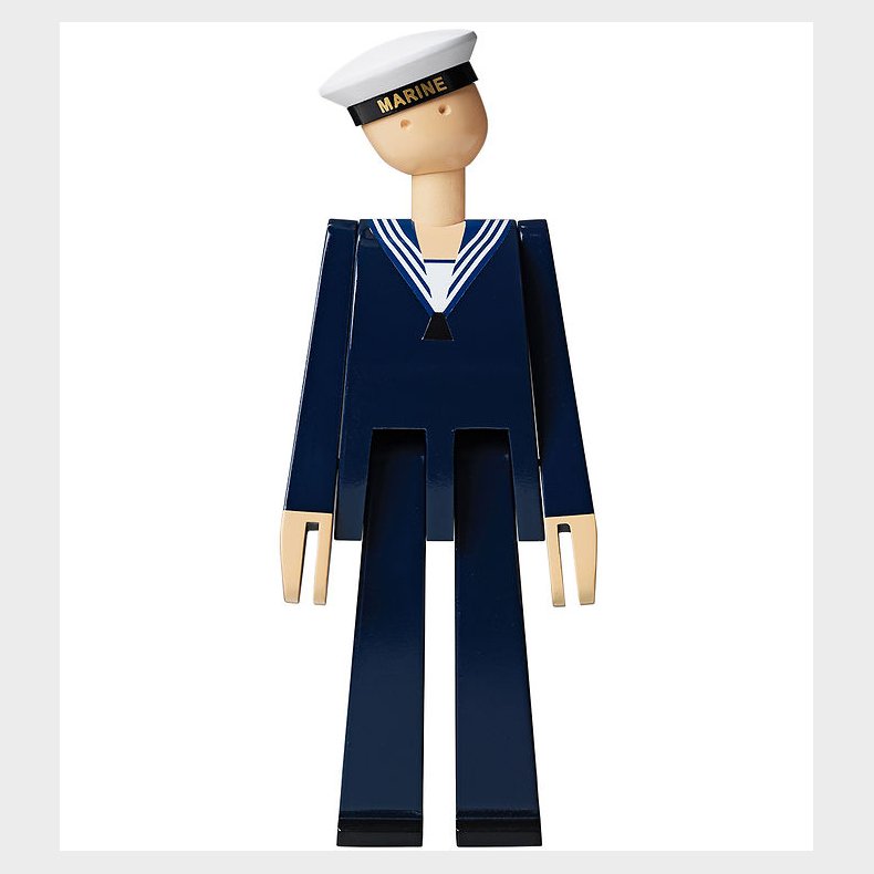 Kay Bojesen Trfigur - Marine - 20,5 cm - Mrk Bl/Hvid