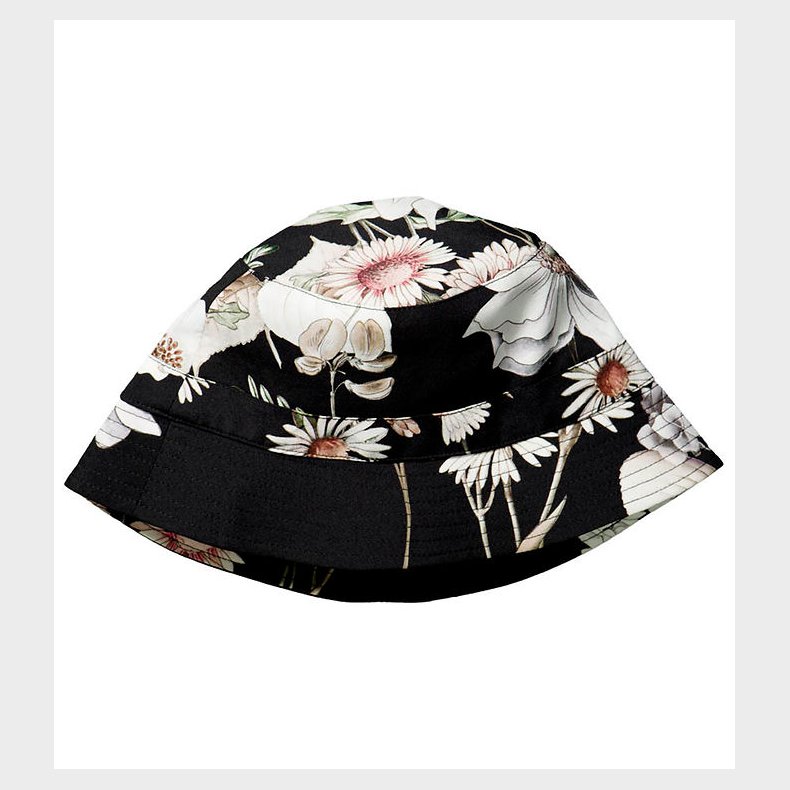 Christina Rohde Bllehat - Sort m. Blomster