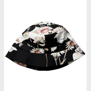 Christina Rohde Bllehat - Sort m. Blomster