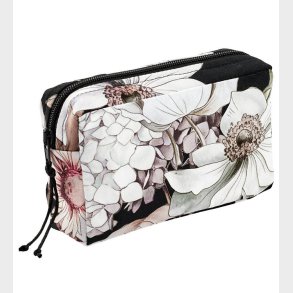 Christina Rohde Taske - Lille - Sort m. Blomster