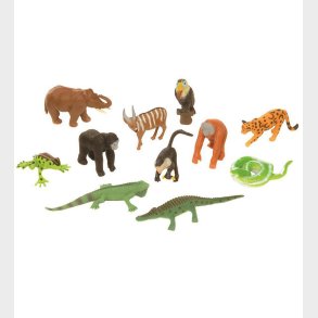 Wild Republic Figurer - Nature Tube - 12 stk. - Regnskovens Dyr