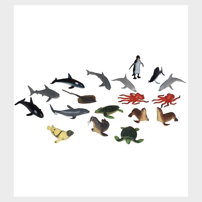 Wild Republic Figurer - Nature Tube - 18 stk. - Akvatiske Dyr