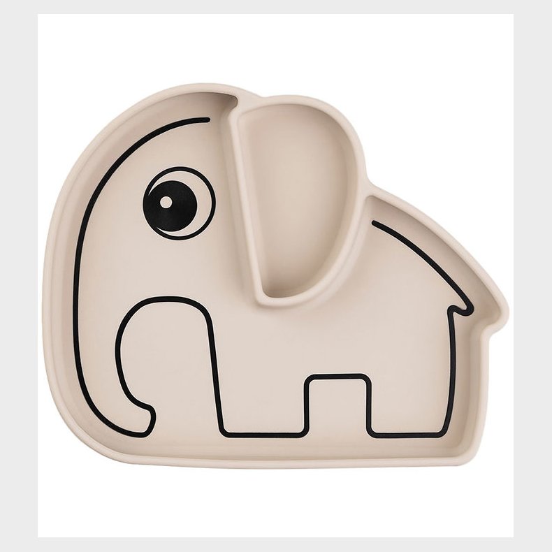 Done by Deer Tallerken - Silikone - Stick & Stay - Elphee Sand