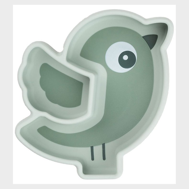 Done by Deer Snacktallerken - Silikone - Stick & Stay - Birdee -