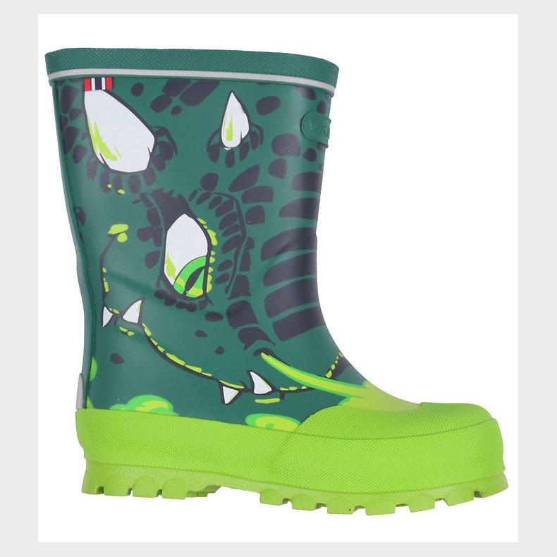 Viking Gummistvler - Jolly - Bottlegreen/Multi m. Drage