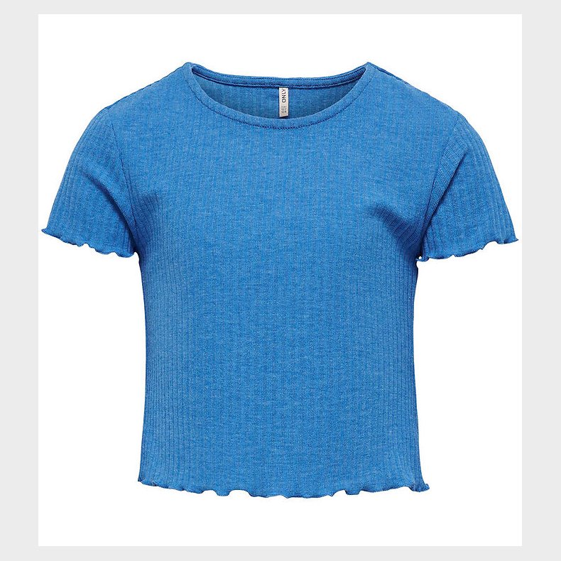 Kids Only T-shirt - KogNella - Rib - Noos - French Blue