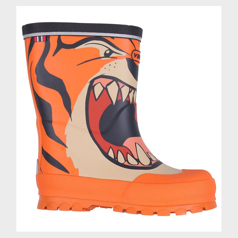 Viking Gummistvler - Jolly - Orange/Multi m. Tiger