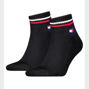 Tommy Hilfiger Ankelstrmper - 2-pak - Sort