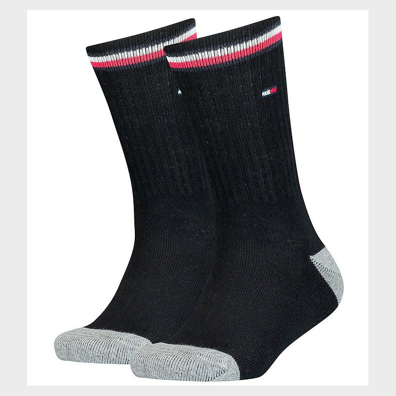 Tommy Hilfiger Strmper - 2-pak - Sort