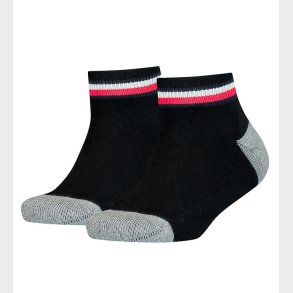 Tommy Hilfiger Str�mper - 2-pak - Sort m. Gr�