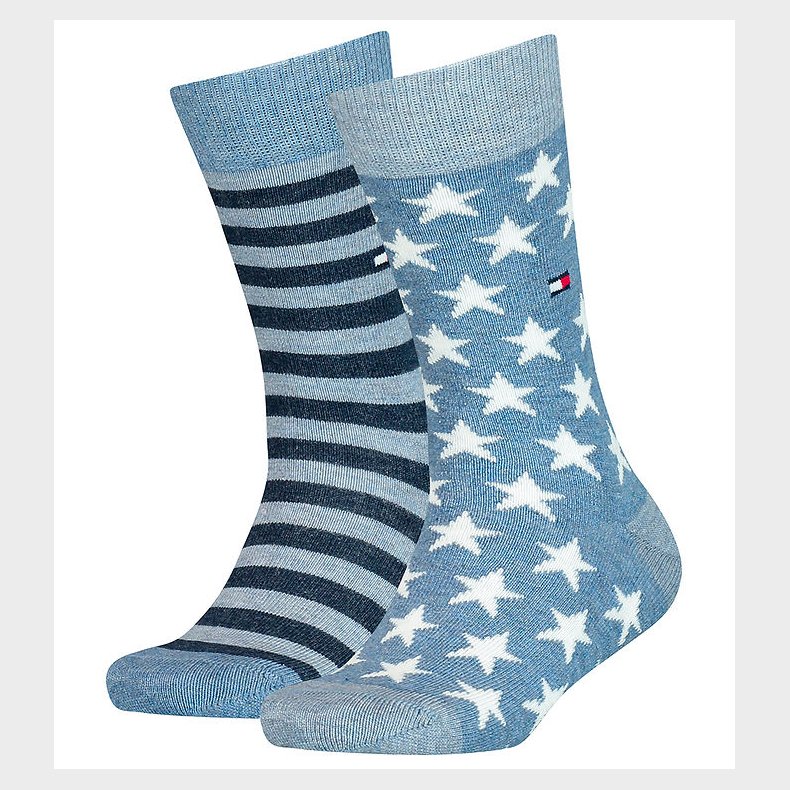 Tommy Hilfiger Str�mper - 2-pak - Stars And Stripes - Jeans