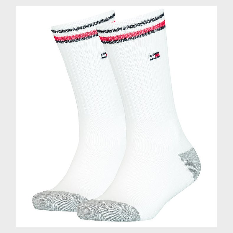 Tommy Hilfiger Strmper - 2-pak - Hvid