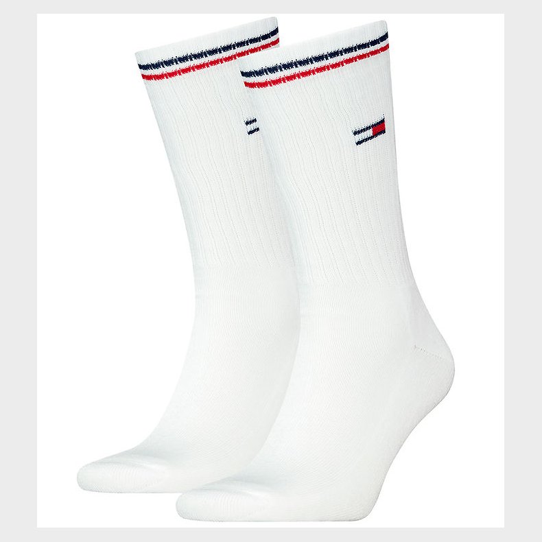 Tommy Hilfiger Strmper - 2-pak - Hvid