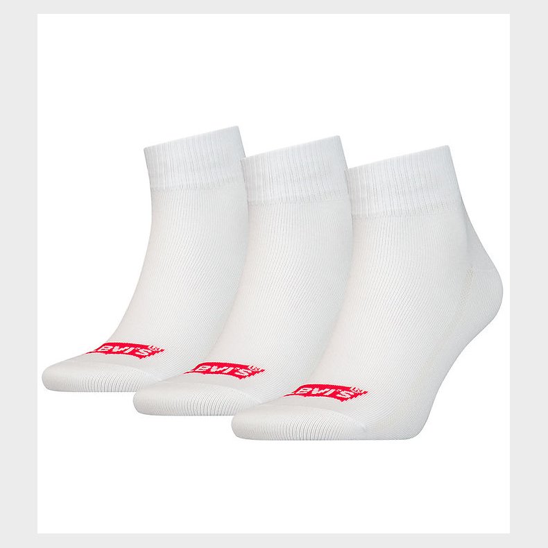 Levis Strmper - 3-pak - Mid Cut - Hvid