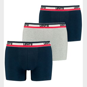 Levis Boxershorts - 3-pak - Navy/Grey Melange