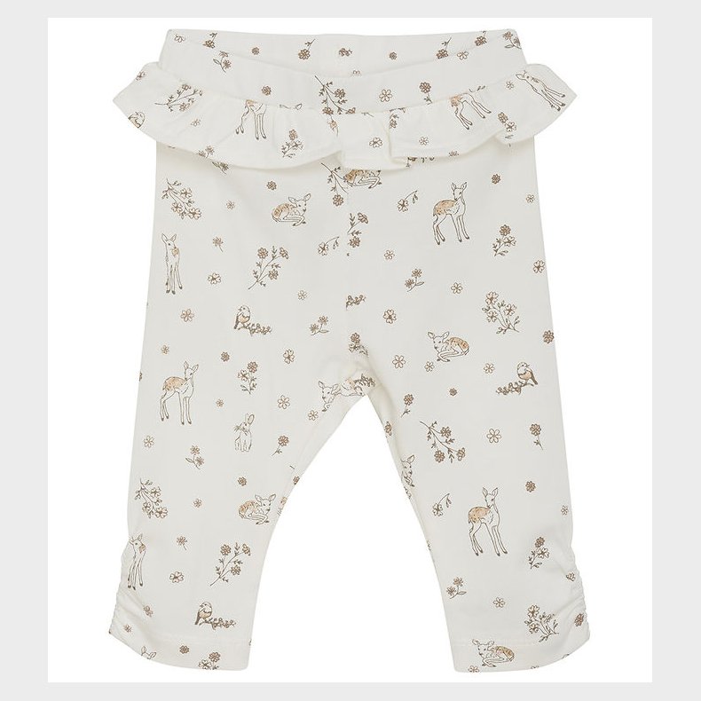 Fixoni Leggings - Silver Peony m. Print