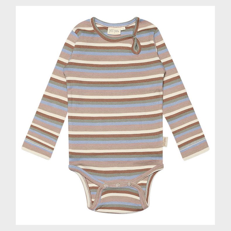 Petit Piao Body l/ - Rib - Modal - Simply Taupe