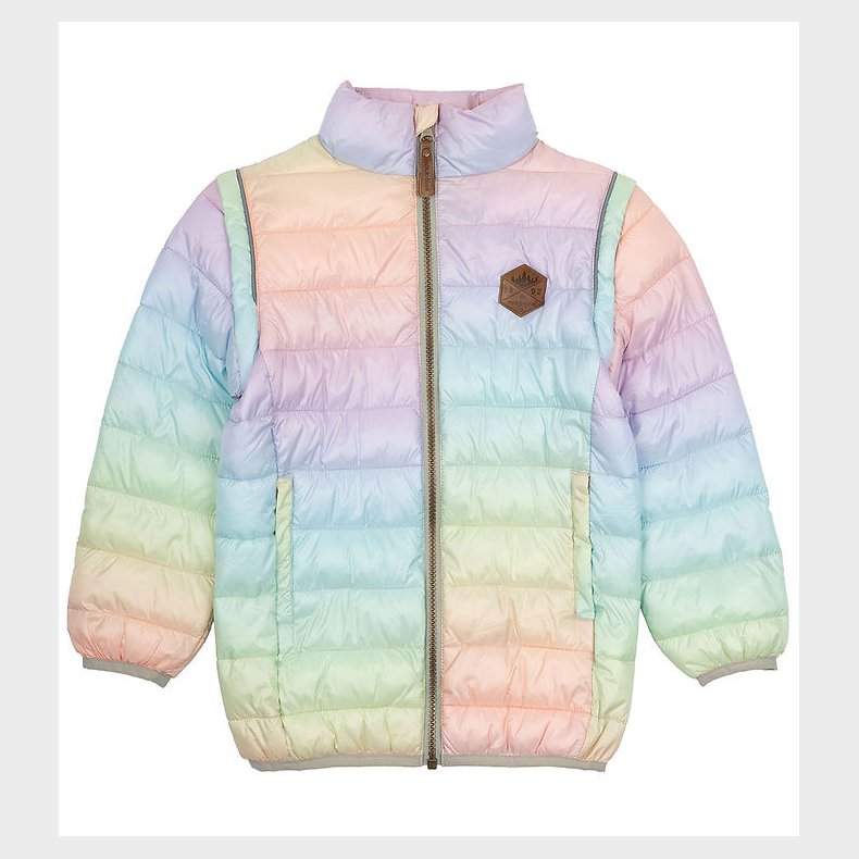 Mikk-Line Dynejakke/Vest - 2-i-1 - Colorful